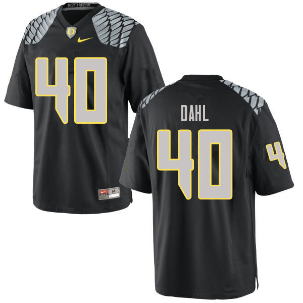 Men #40 Noah Dahl Oregn Ducks College Football Jerseys Sale-Black - Click Image to Close